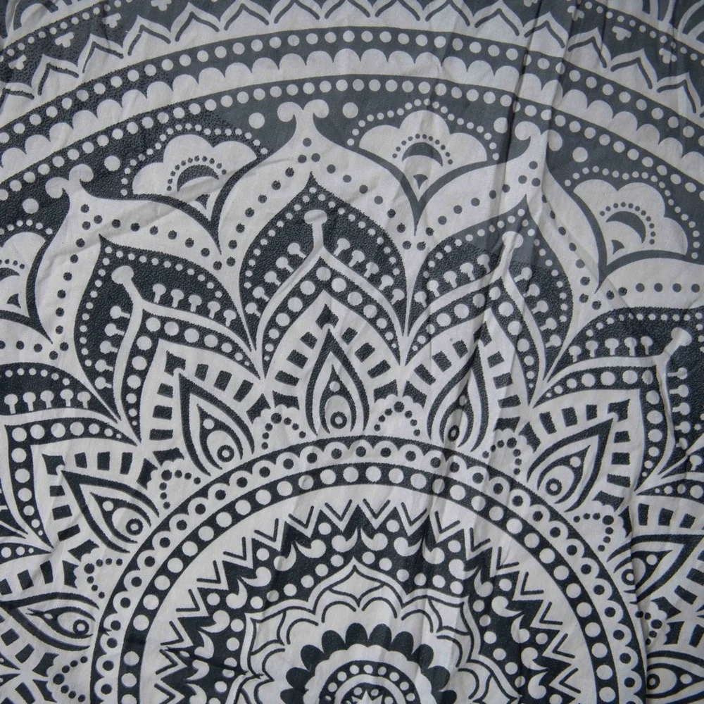 Floral Mandala Print Boho Tapestry Wall Hanging